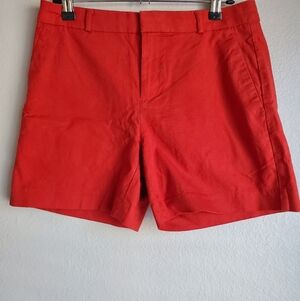 Banana Republic Red Womens Flat Front Shorts
